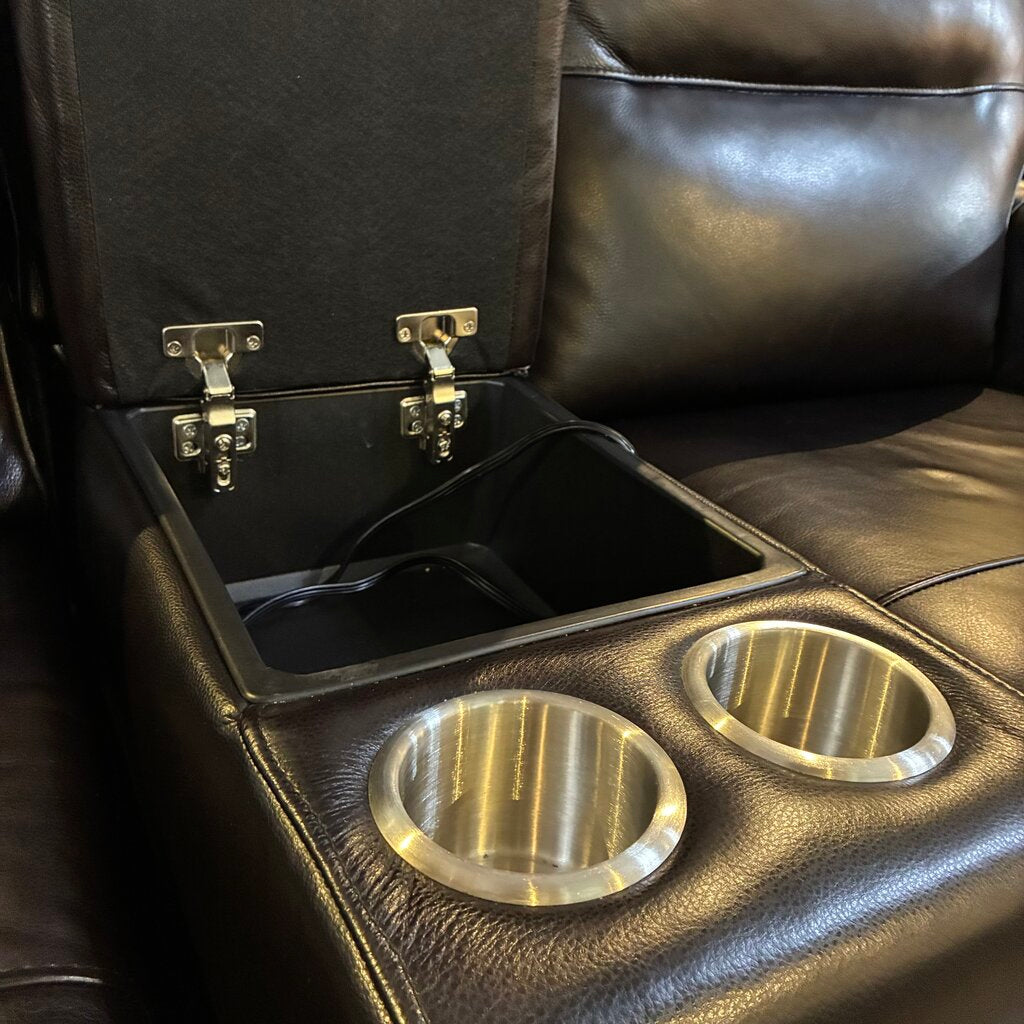 Roll Arm Manual Rocking/Recliner Loveseat