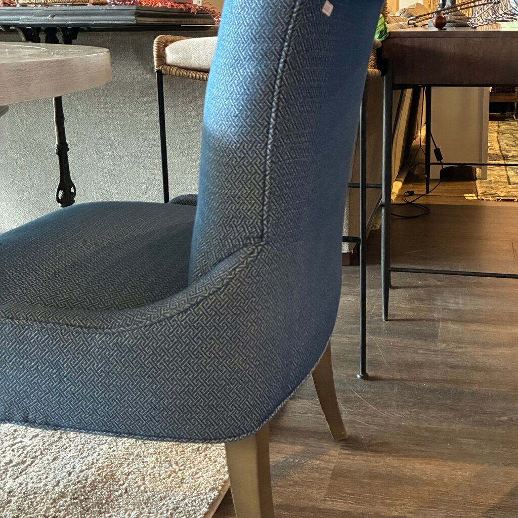 Orig. Price $1,000 - Tufted Greek Key Upholstered Dining Chair