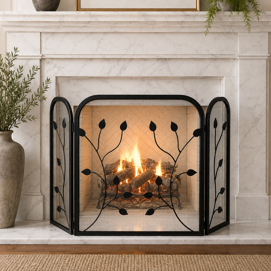 Leaf Fireplace Screen