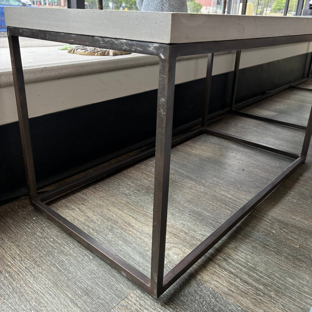 Stone & Metal Shelving Unit