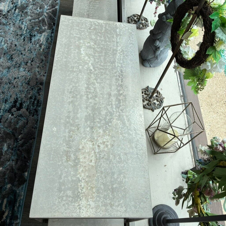 Stone & Metal Shelving Unit