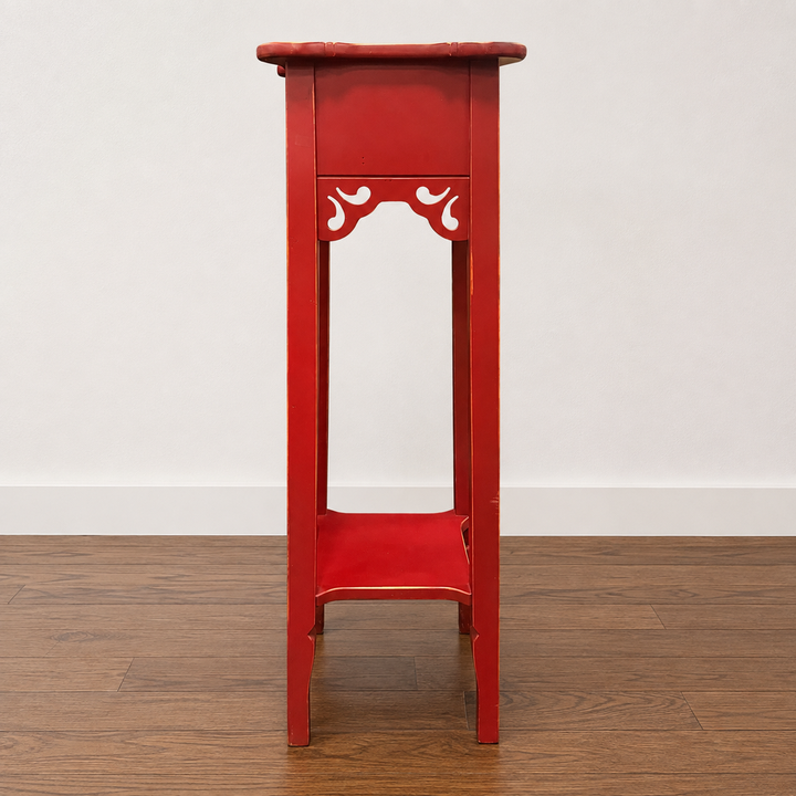 Red Plant Stand