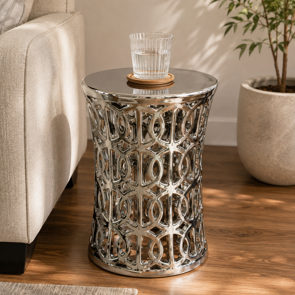 Metal Accent End Table