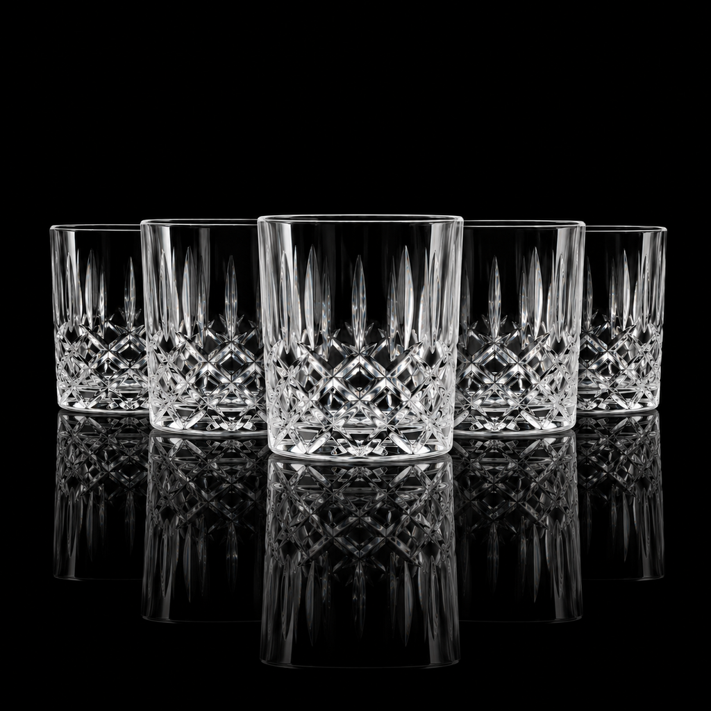 Orig Price $150 - Crystal Whiskey Glasses (set of 8)