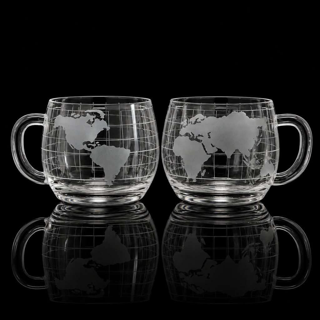 Vintage Nestle World Map Mug