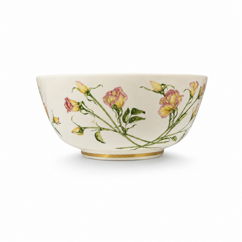 Porcelain Rose Garden Bowl