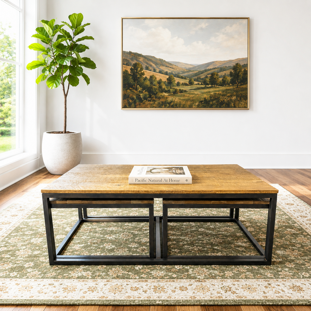 Orig. Price $1,750 - Palmer Nesting Cocktail Table Trio