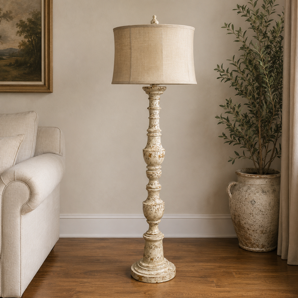 Distressed Floor Lamp