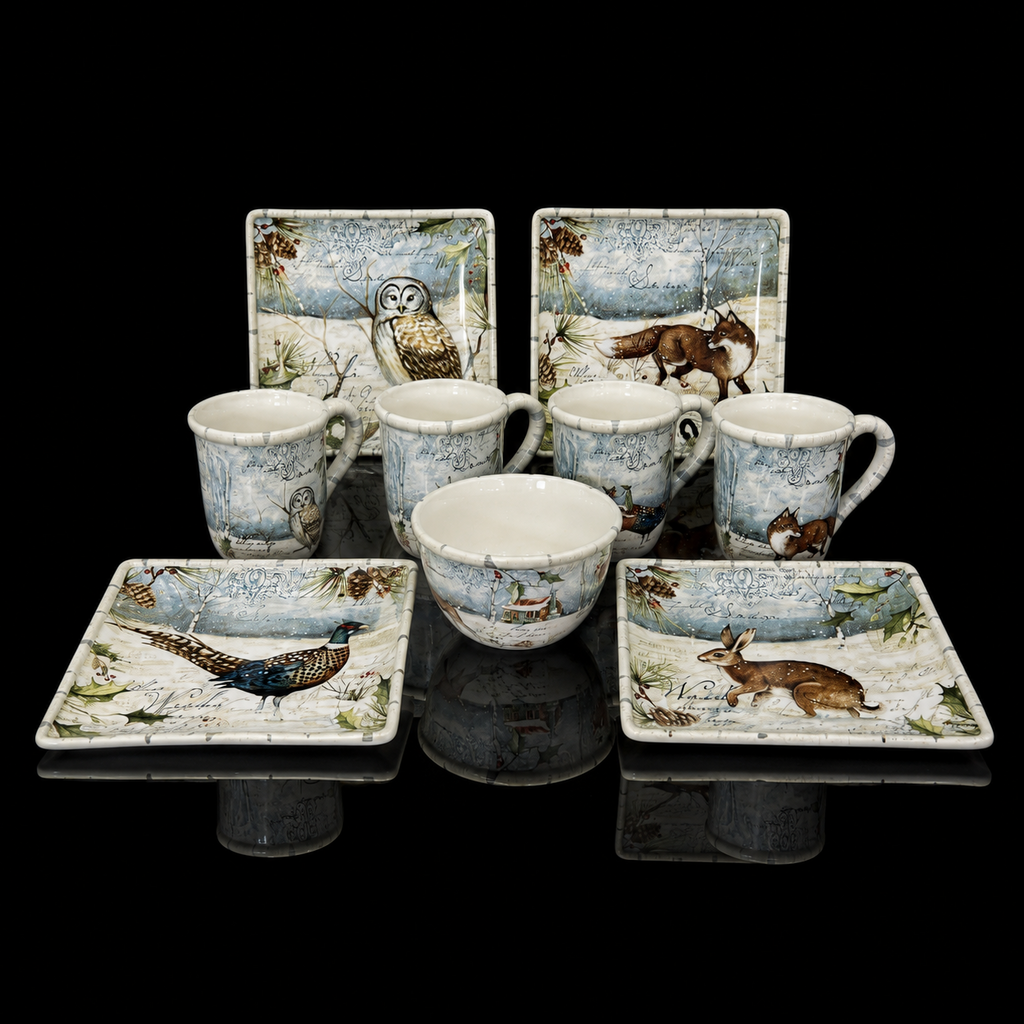 10 Piece Winter Dish Set