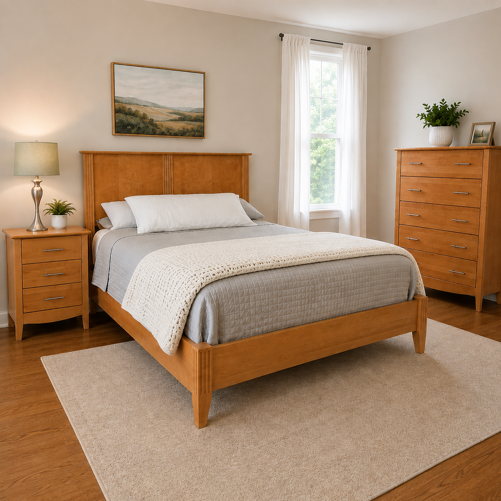 Orig. Price $2,000 - Scandinavian-style Bedroom Set - Queen