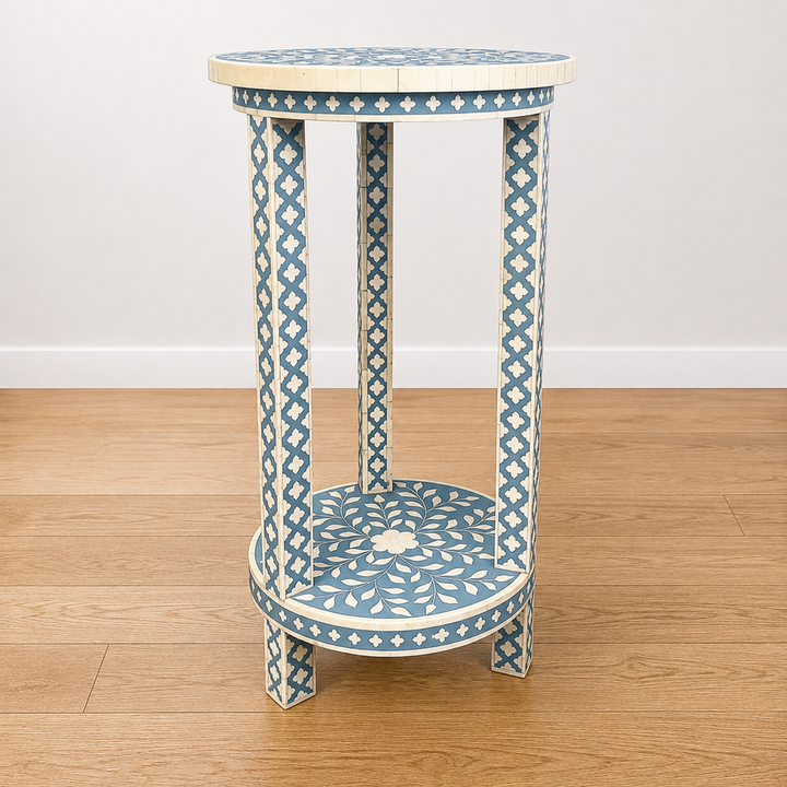 Orig Price $527 - Vivienne Bone Inlay Side Table