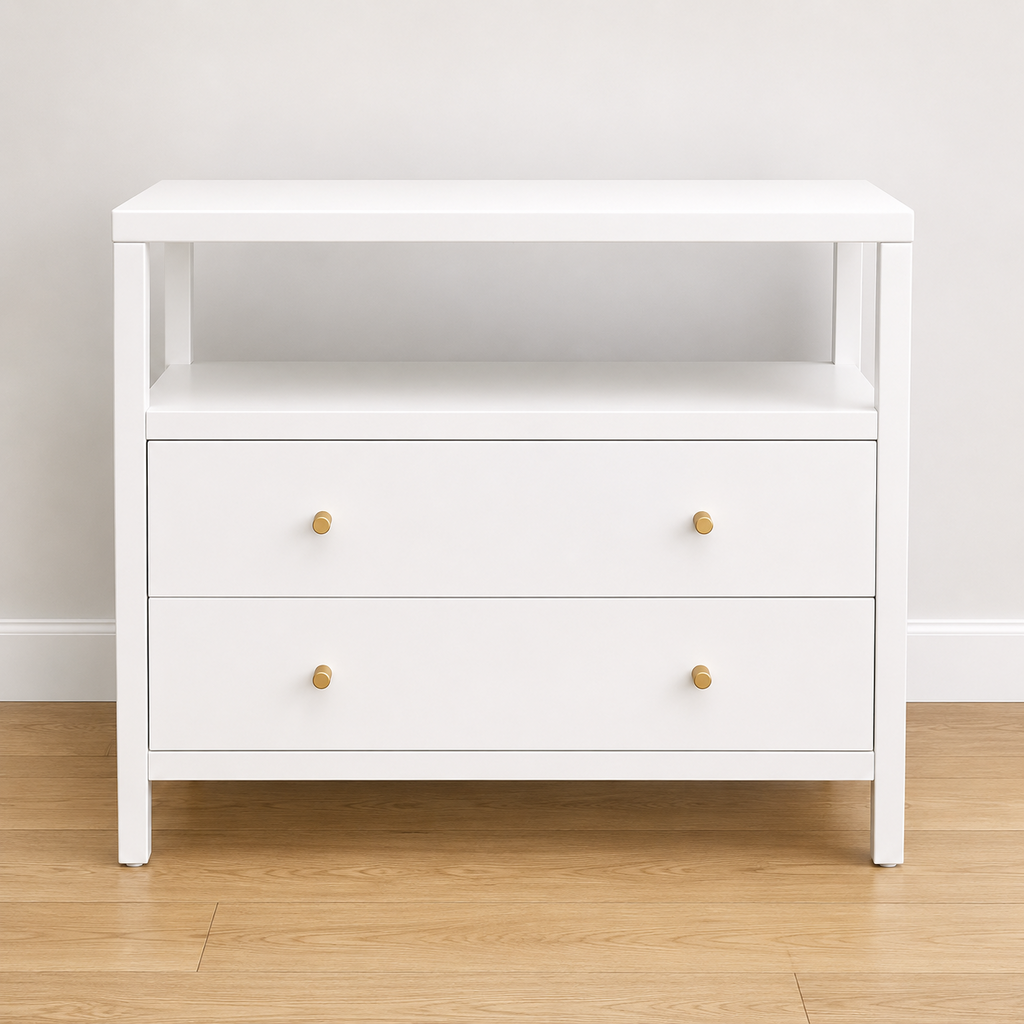 Orig. Price $489 - Lark Two-Drawer Open Nightstand