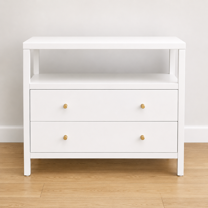 Orig. Price $489 - Lark Two-Drawer Open Nightstand