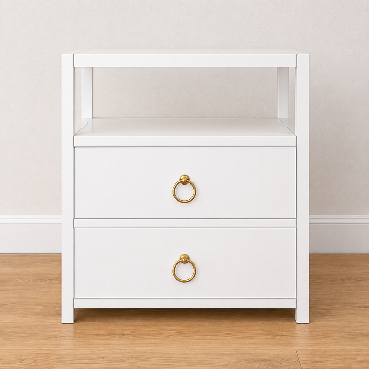 Orig. Price $489 - Lark Two-Drawer Open Nightstand