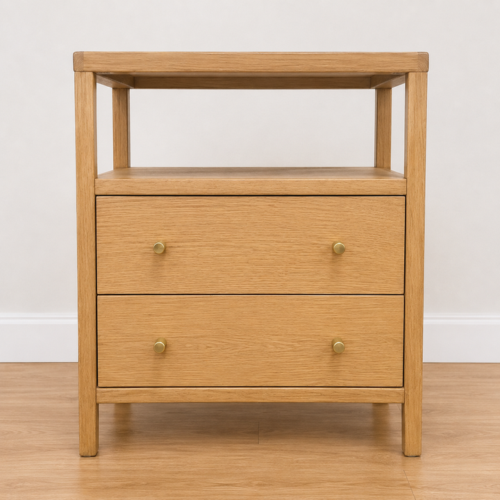 Orig Price $573 - Mendel 2 Drawer Night Stand