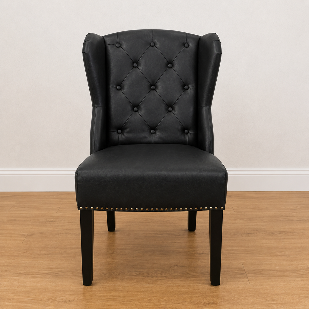 Orig Price $800 - Claybourne Tufted Wingback Dining Chair