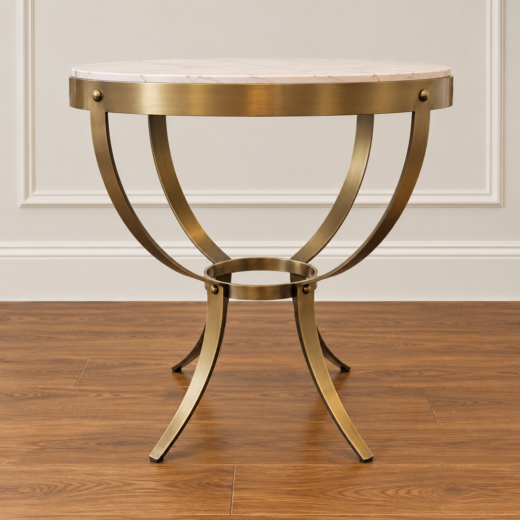 Orig Price $1280 - Side Table w/ Stone Top