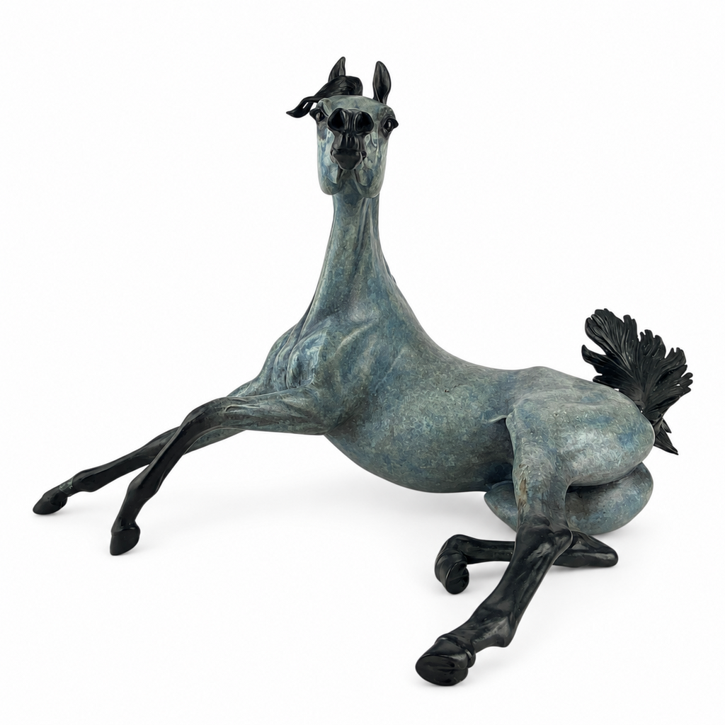 Bronze - Laying down Horse - Rieke