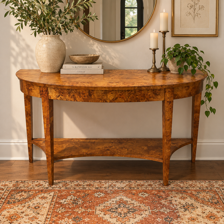 Orig. Price $969 - Astor Demilune Console Table