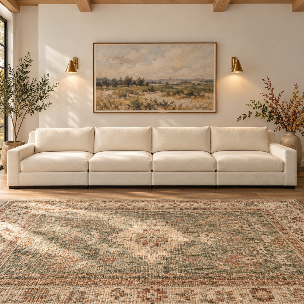 Orig. Price $10,600 - 4-Piece Modular Cloud Sofa