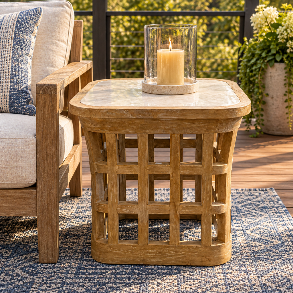 Orig. Price $1,495 - Monhegan Outdoor End Table