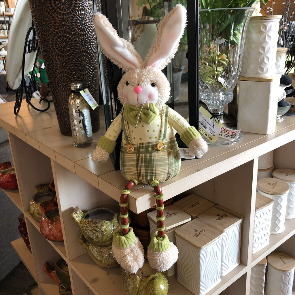 Meadow Grass Boy Bunny w/Button Legs