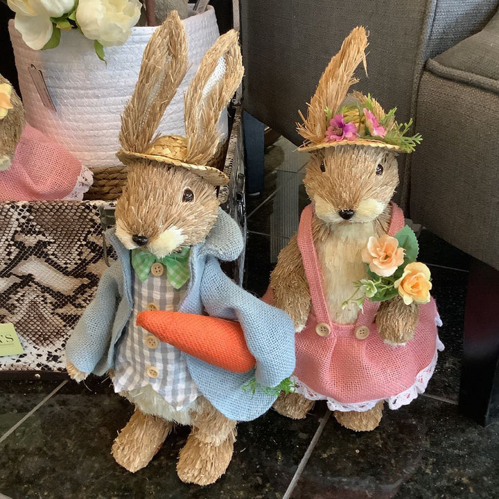 Sm Foam Sisal Bunny (2 Asst.)