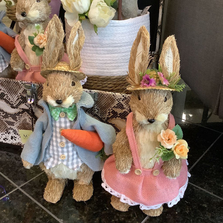 Sm Foam Sisal Bunny (2 Asst.)