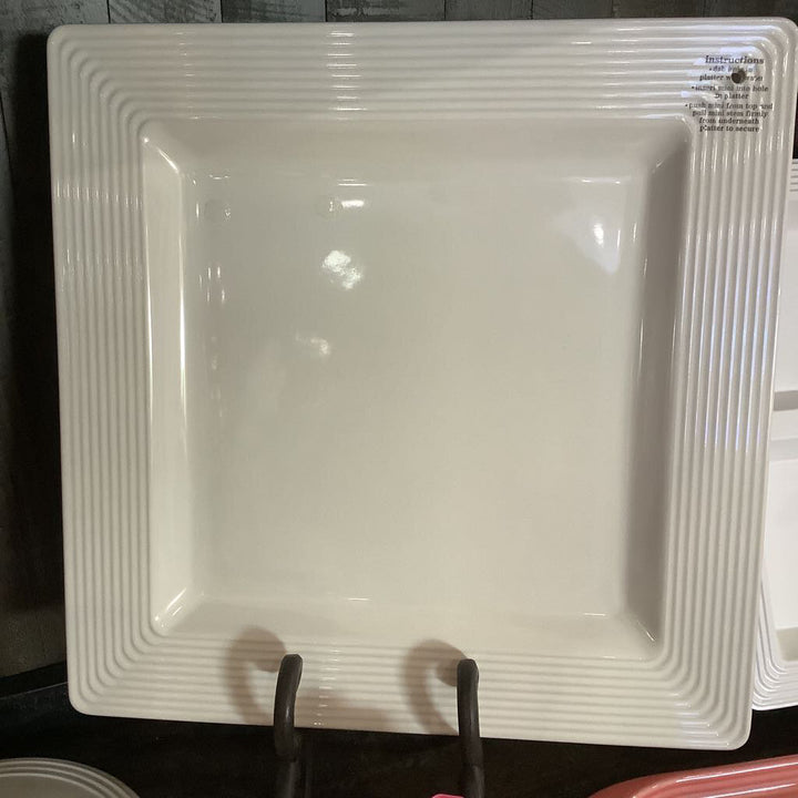 NF Square Platter - Pinstripes