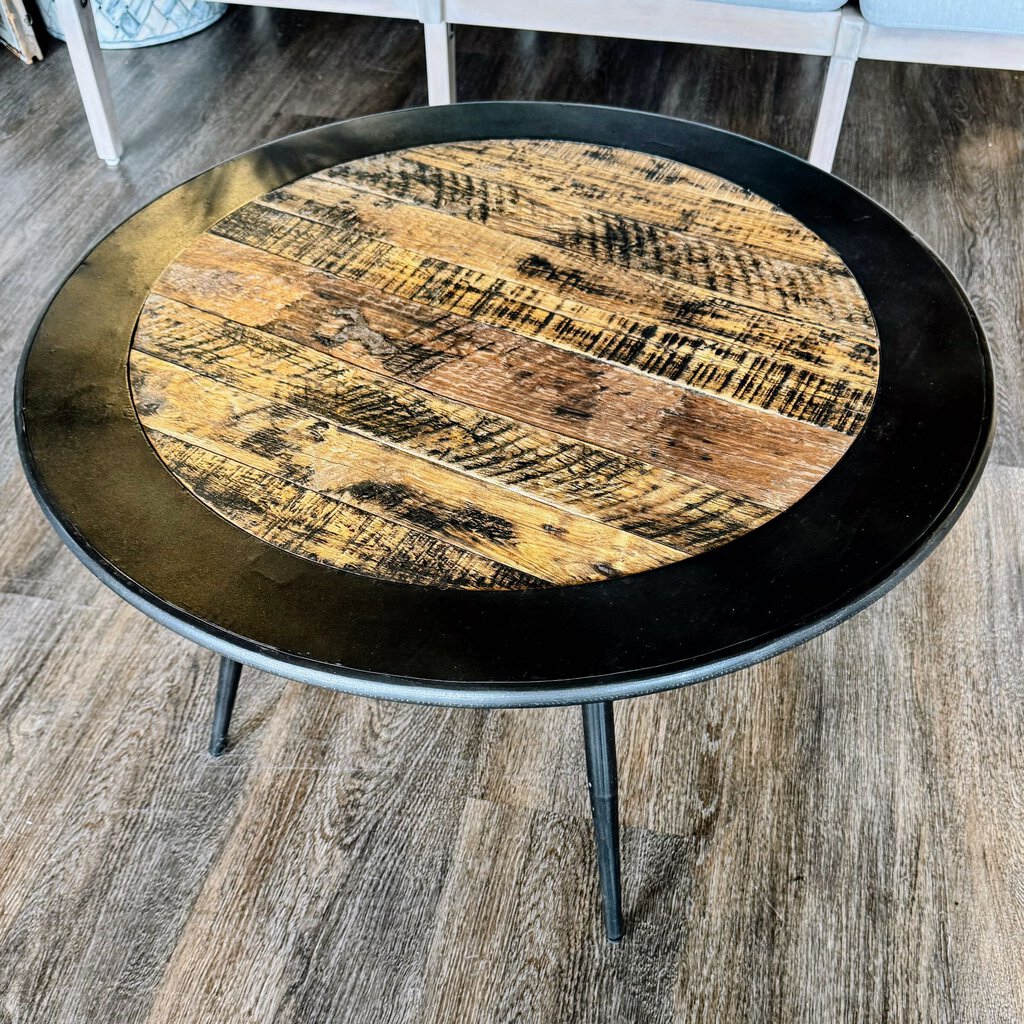 (BRAND NEW) Wood & Metal Coffee Table