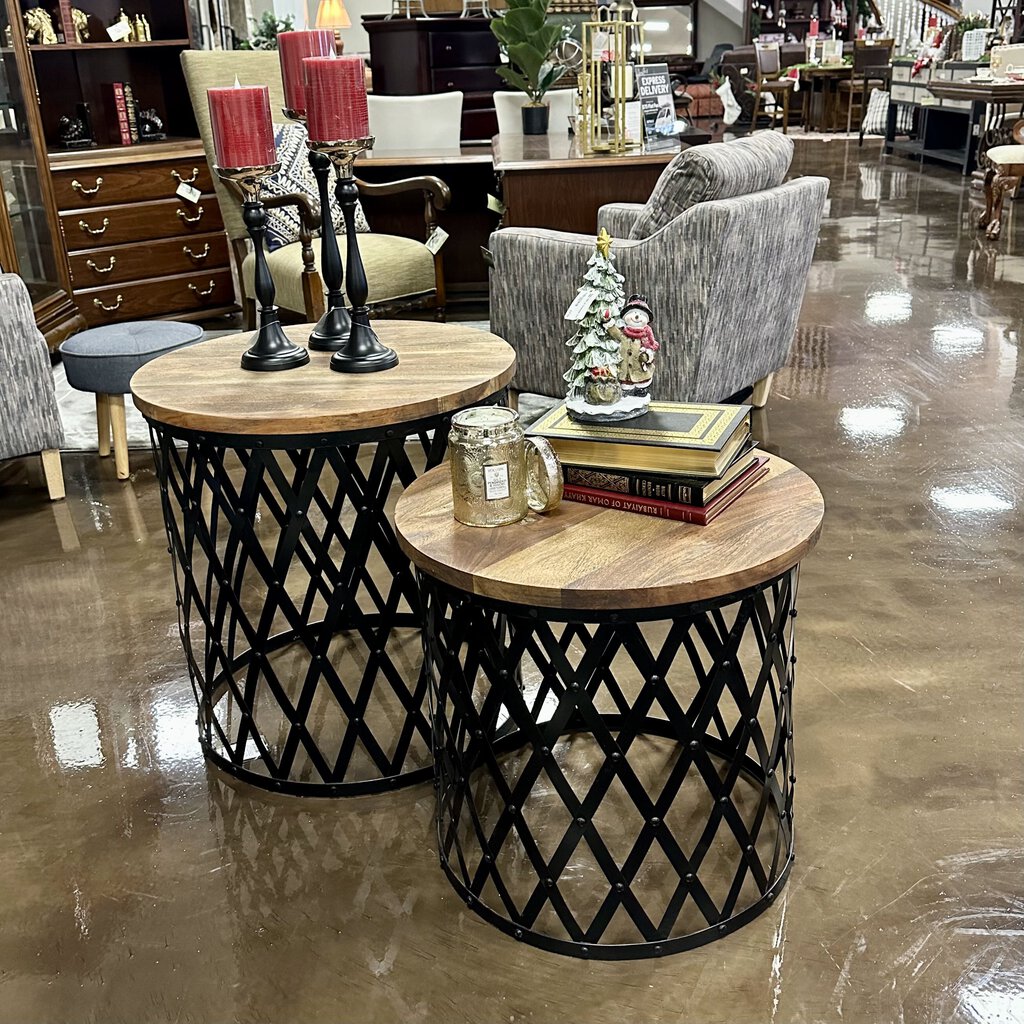 (BRAND NEW) Set of 2 Mariposa Accent Table Set