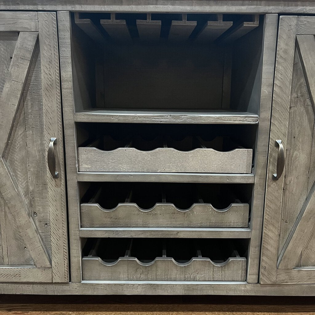 (BRAND NEW) Outer Banks Server w/ Bottle & Glass Storage
