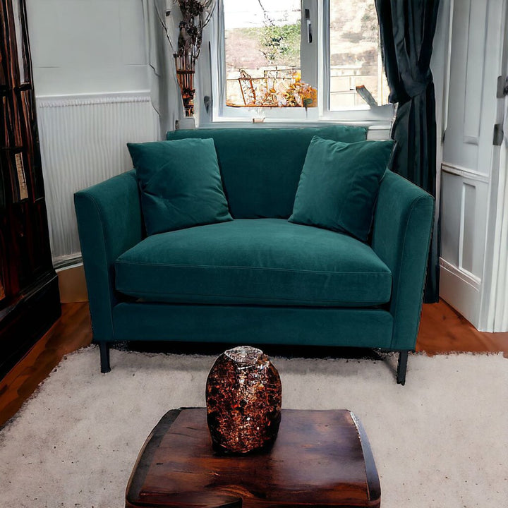 Orig. Price $1799 - (BRAND NEW) Modern Velvet Chair with Pillow