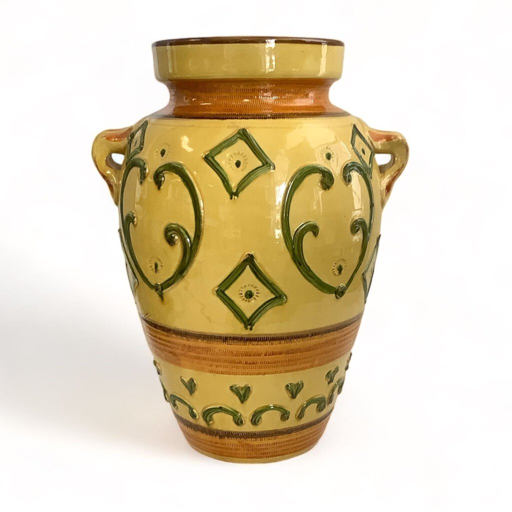Large Ceramic Vase with Handles