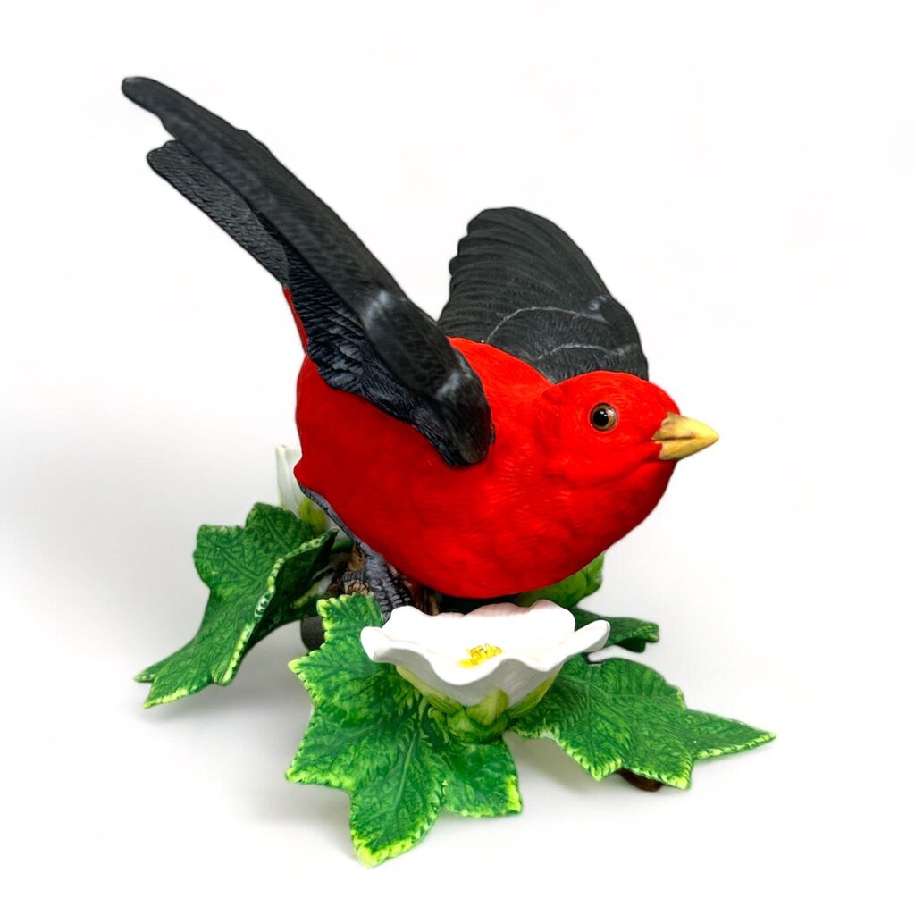 "Scarlet Tanager" Porcelain Bird