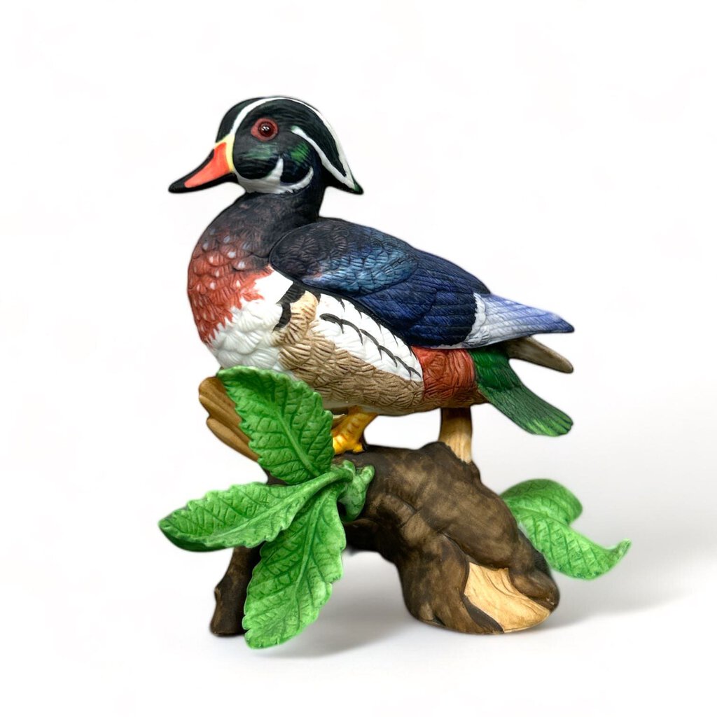"Wood Duck" Porcelain Bird