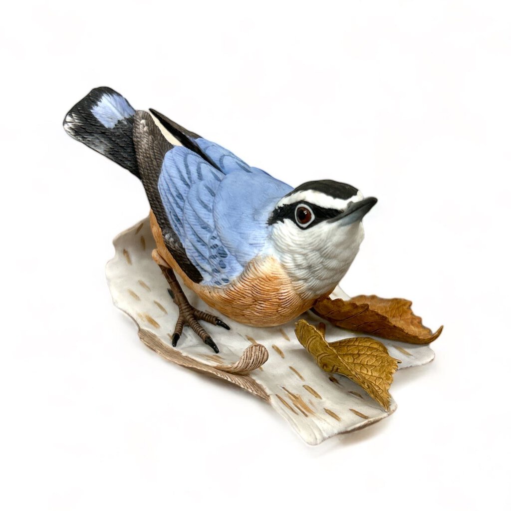 "Red-breasted Nuthatch" Porcelain Bird