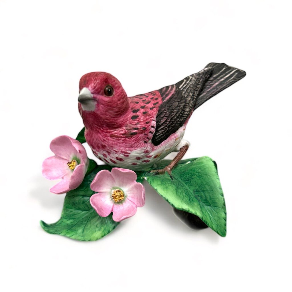 "Purple Finch" Porcelain Bird