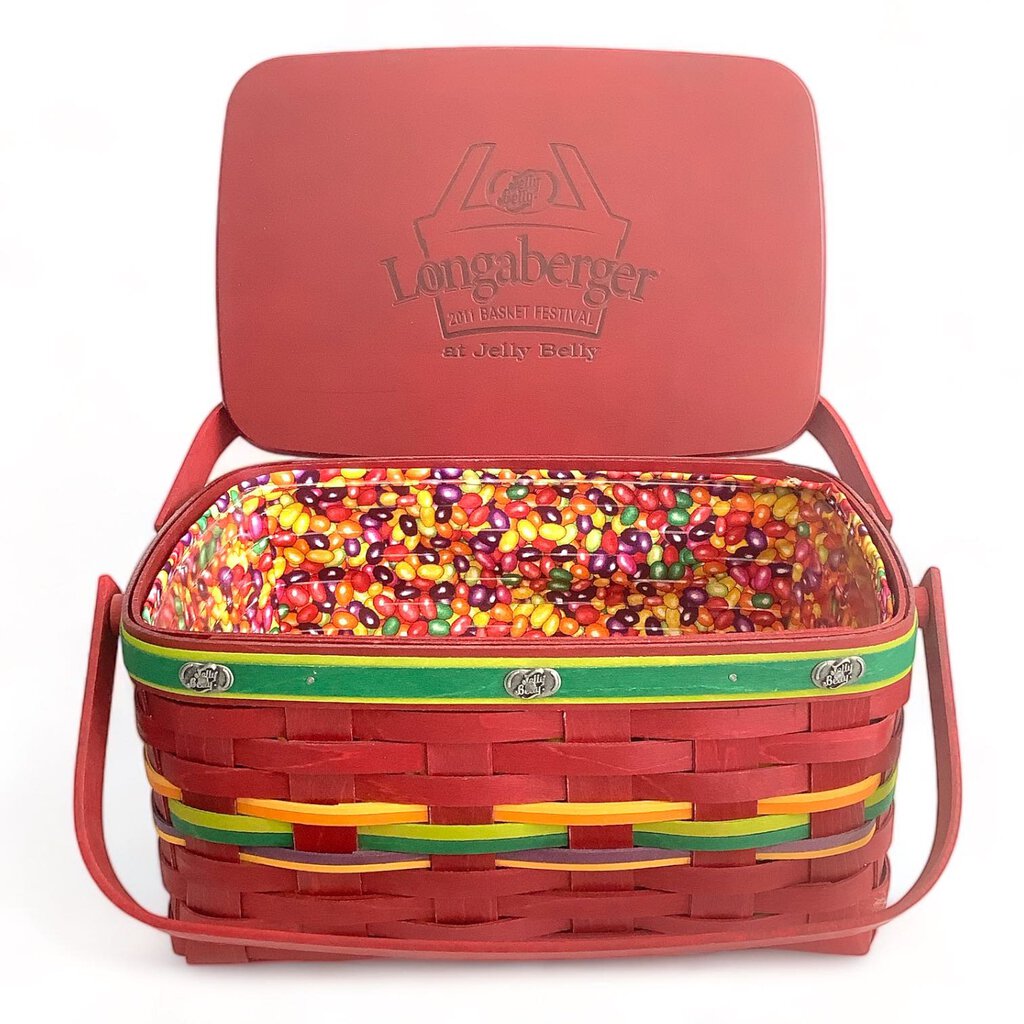 "Jelly Belly" Woven Basket w/Liner
