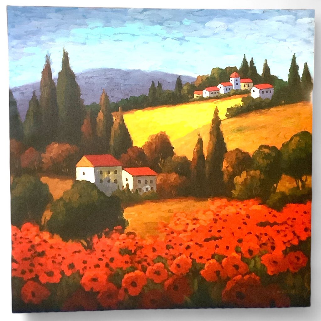 Tuscan Landscape on Canvas