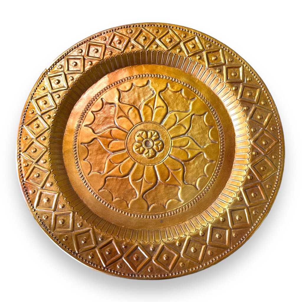 Metal Floral Wall Medallion