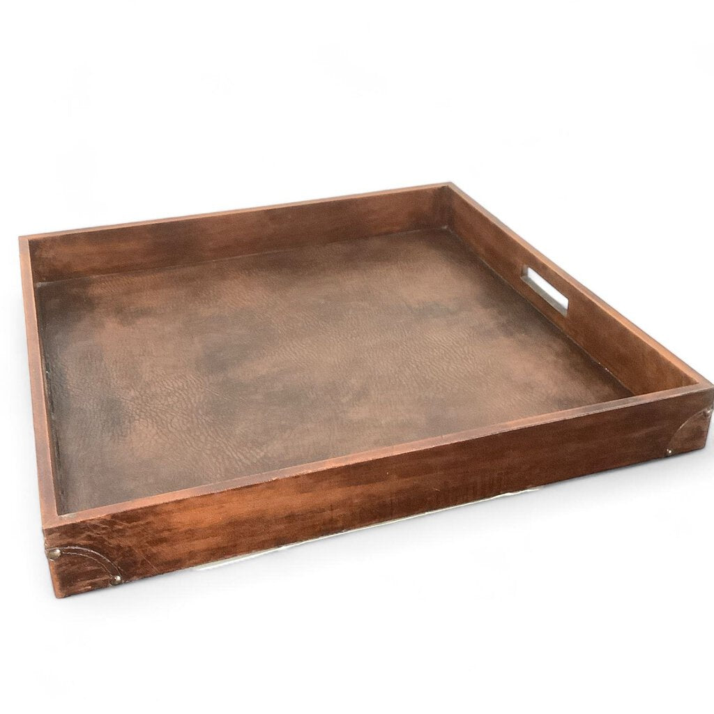 Large Leather Look Tray