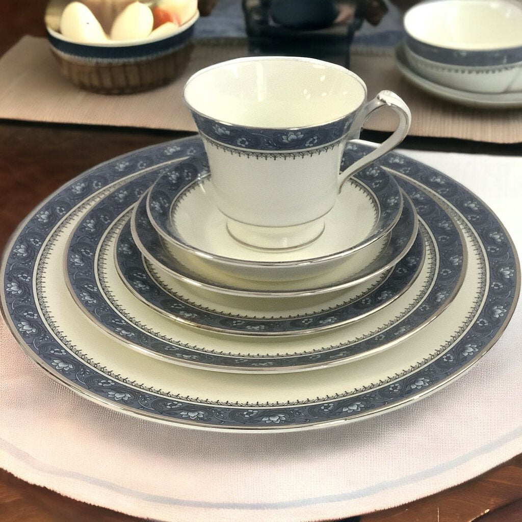 Service for 8 "Blue Mist" China Set + Extras