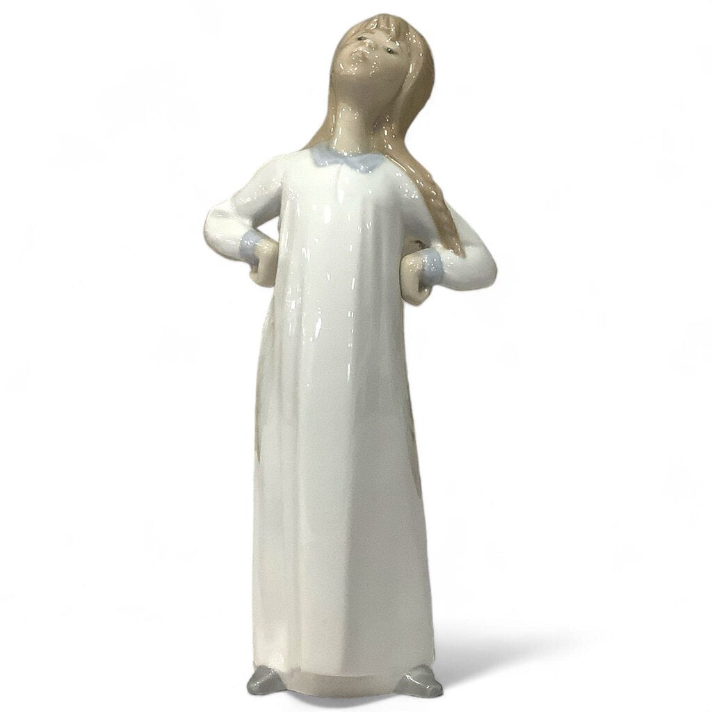Girl Stretching Porcelain Figurine #4872