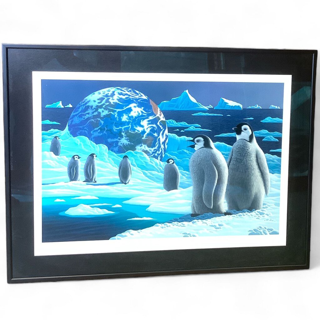Orig. Price $350 - "Antarctica's Children" Framed Serigraph