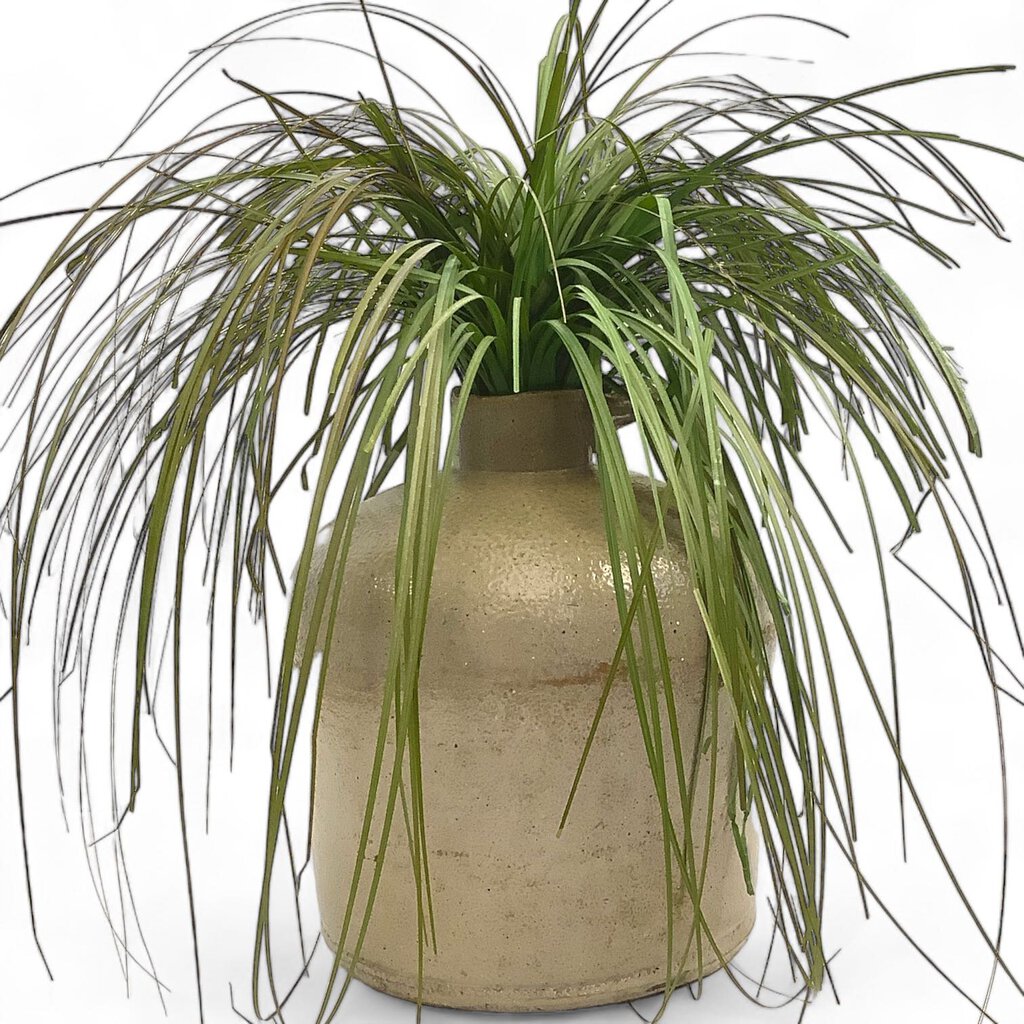 Pottery Jug with Faux Grass