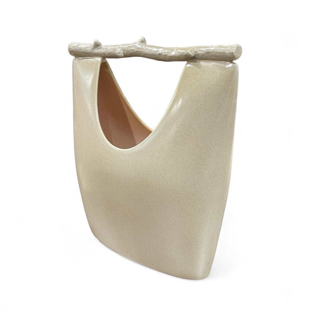 Orig. Price $180 - Aspen Pearl Portmanteau Vase - Large