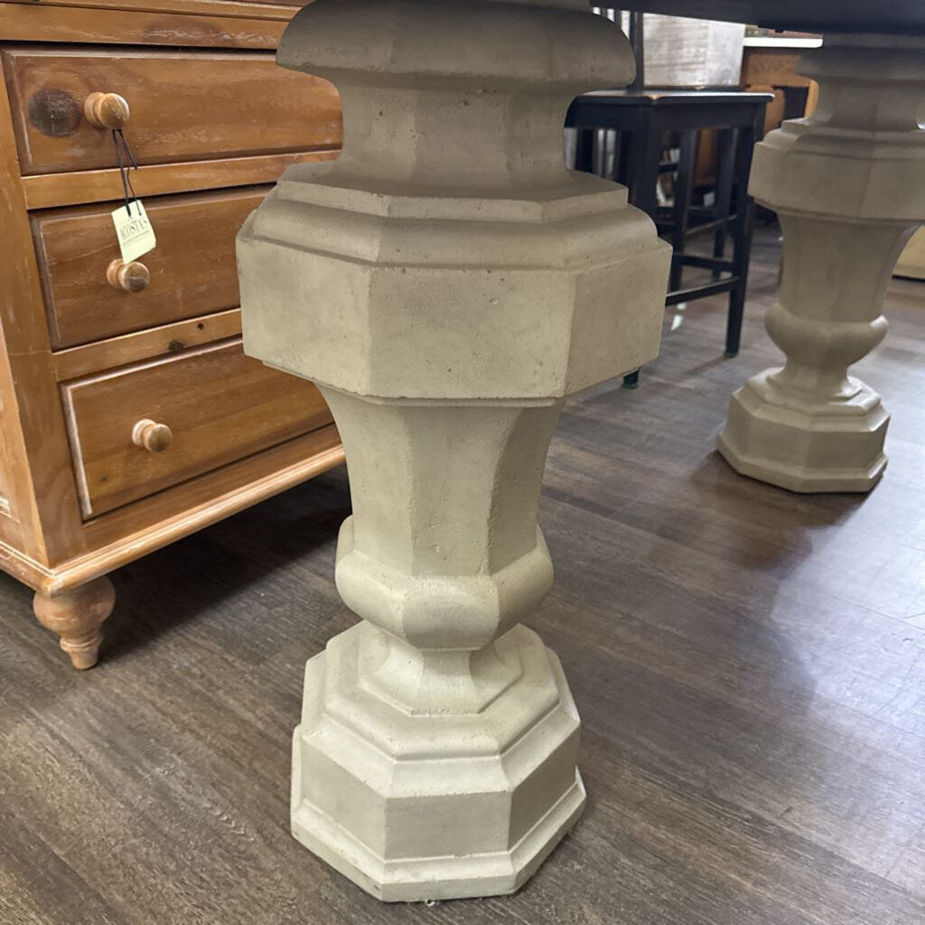 Dual Pedestal Console Table