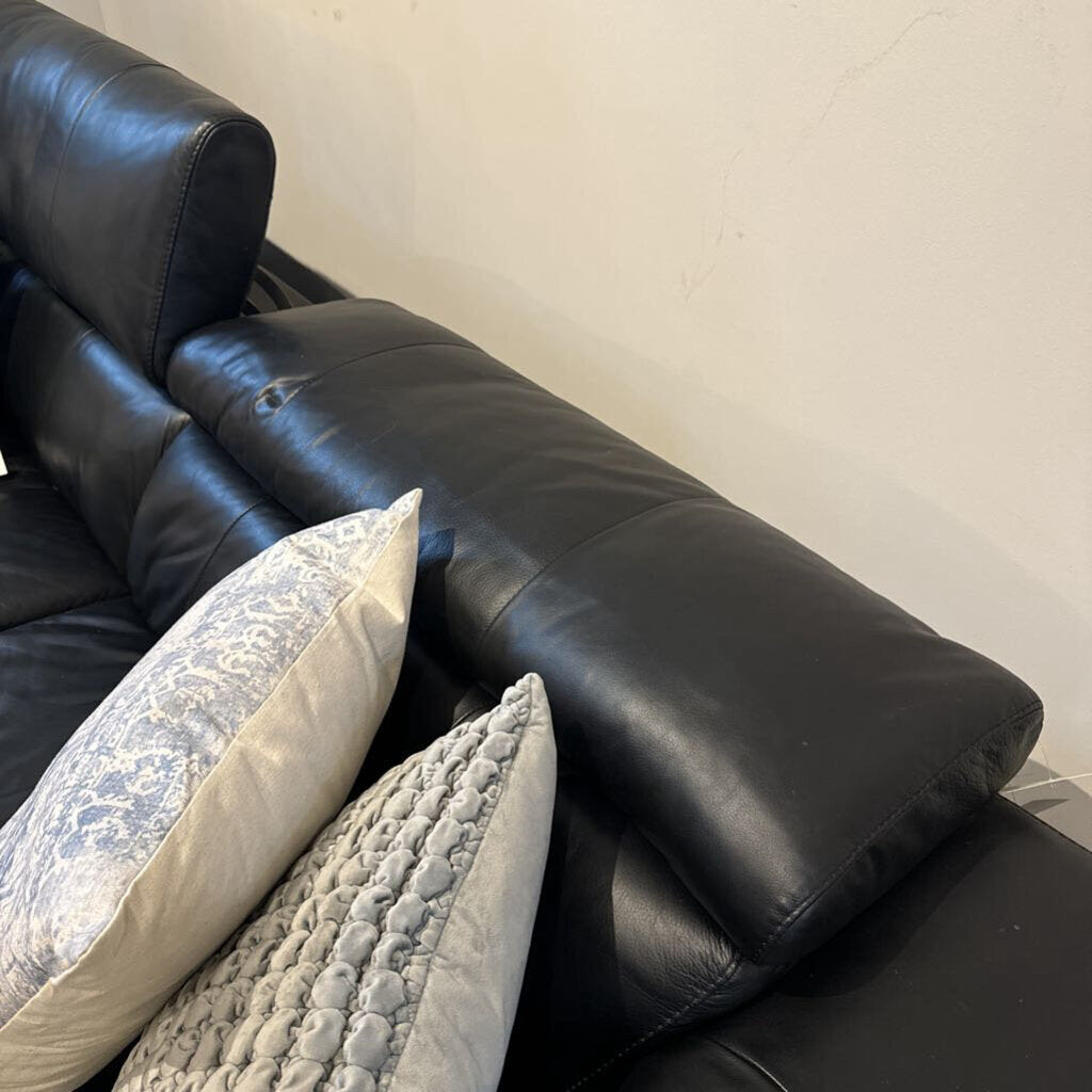 Orig Price $2500 - Contemporary Two Seat Leather Sofa