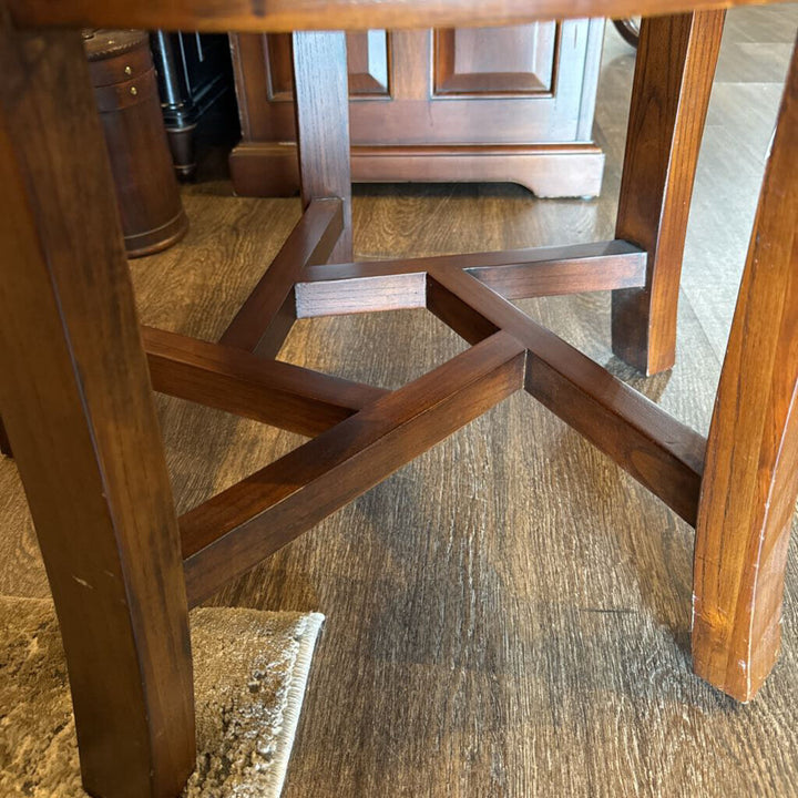 Round Wooden End Table